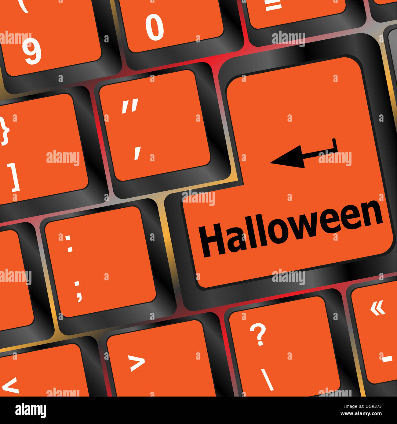 halloween word on button of the keyboard key button Stock Photo - Alamy
