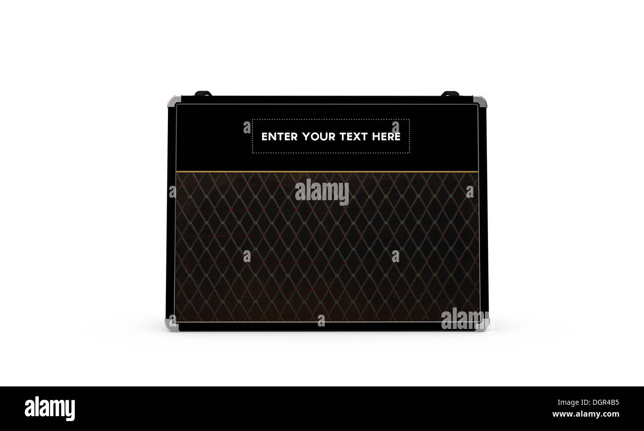 guitar amp isolated on white background Stock Photo - Alamy