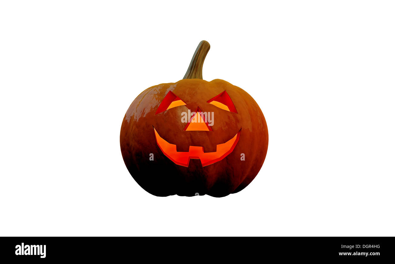 halloween pumpkin isolated on white background Stock Photo - Alamy