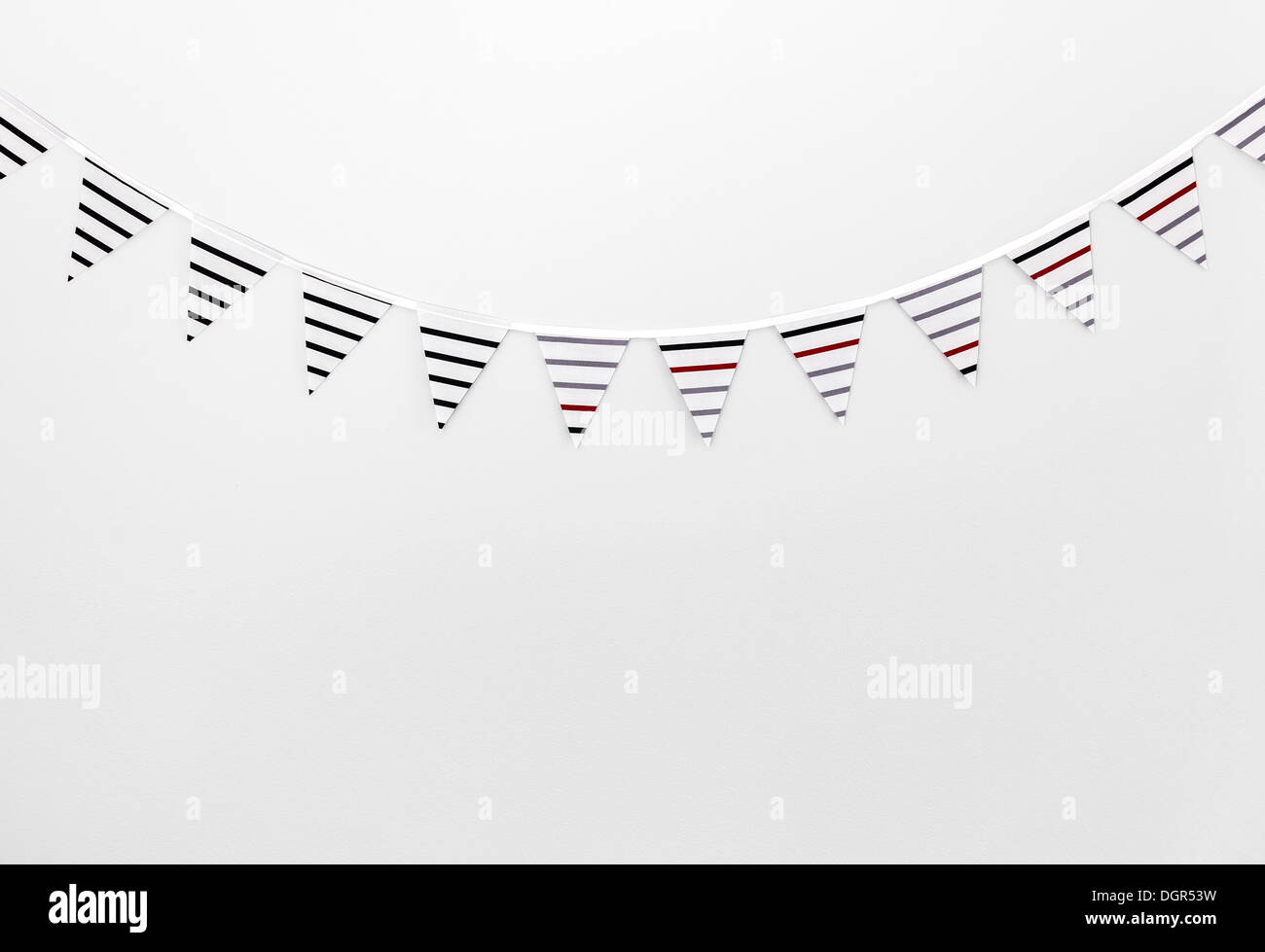 Triangular flags interior decoration hires stock photography and