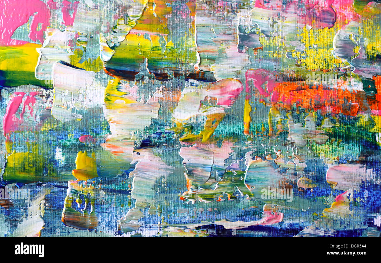 Art abstract paint with acrylic colors Stock Photo