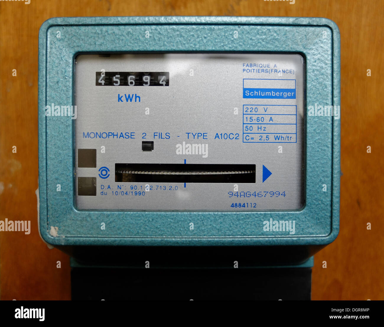 Old electric meter,Paris,France Stock Photo - Alamy