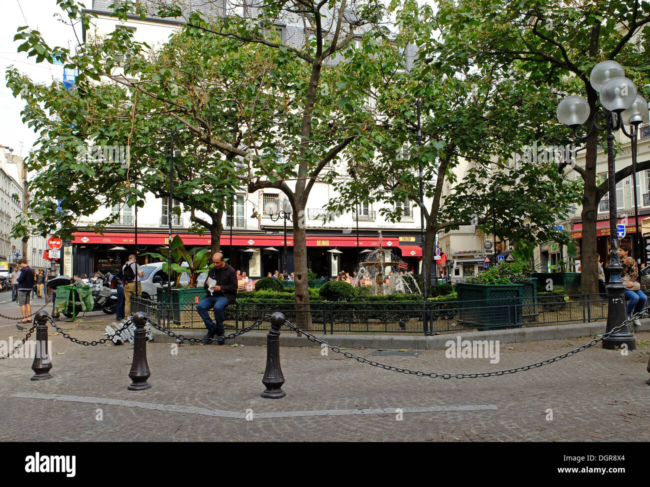 Place de la Contrescarpe,Paris,France Stock Photo