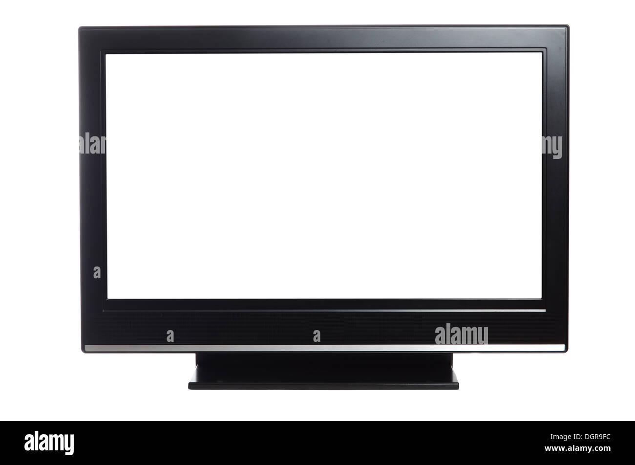 flat screen tv isolated on white Stock Photo