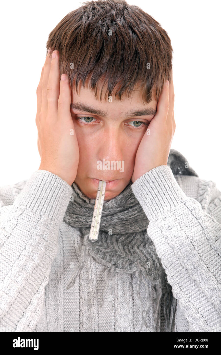 Diseased Young Man Stock Photo