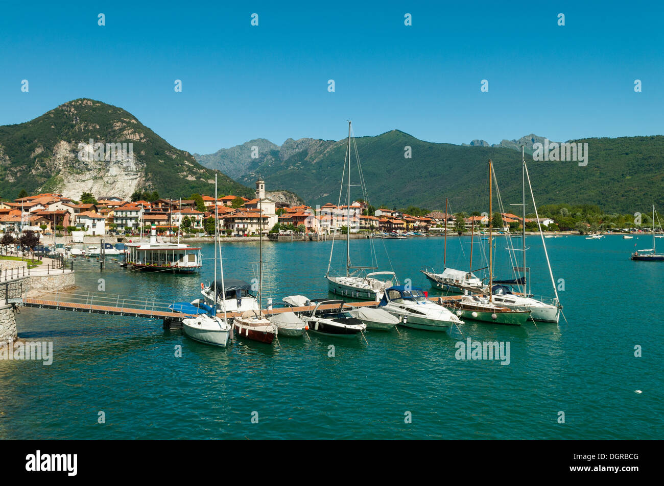 Baveno, Lake Maggiore, Lombardia, Italy Stock Photo