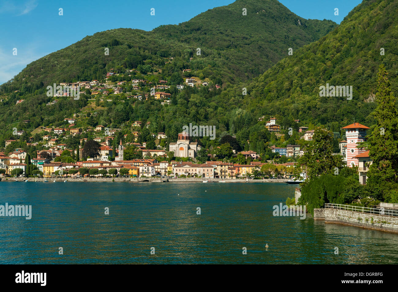 Laveno-Mombello, Lake Maggiore, Lombardia, Italy Stock Photo