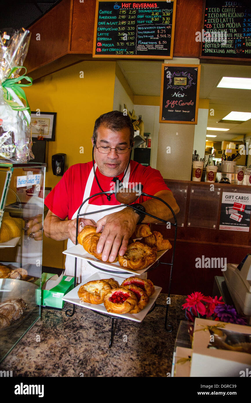The Cocoa Bean is a popular bakery in Geneva, Illinois, a town along