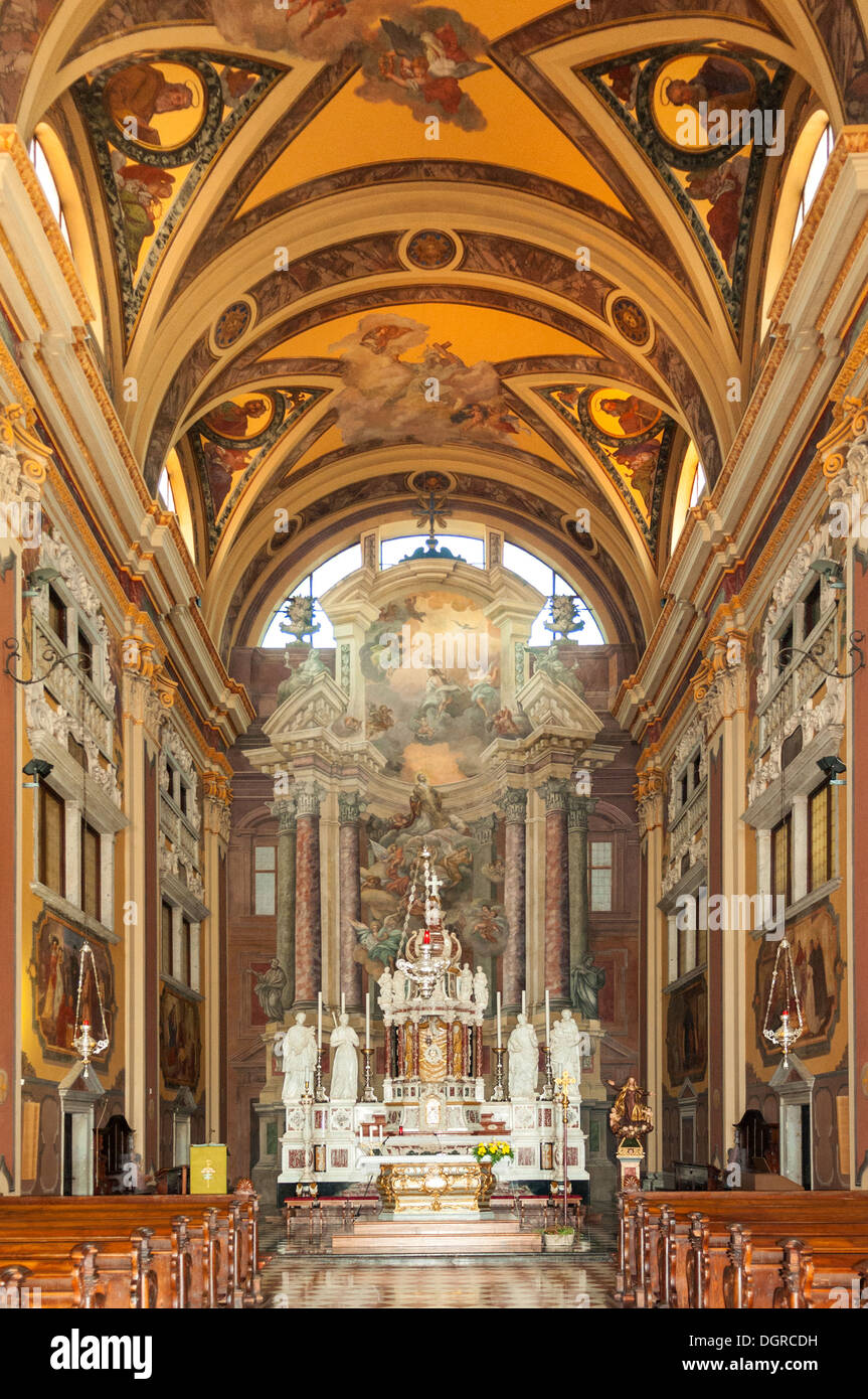 Altar of Church of St Ignatius of Loyola, Gorizia, Friuli-Venezia Giulia, Italy Stock Photo