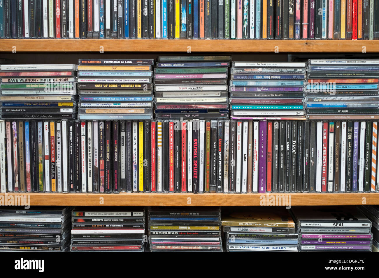 Staples of music CDs Stock Photo - Alamy