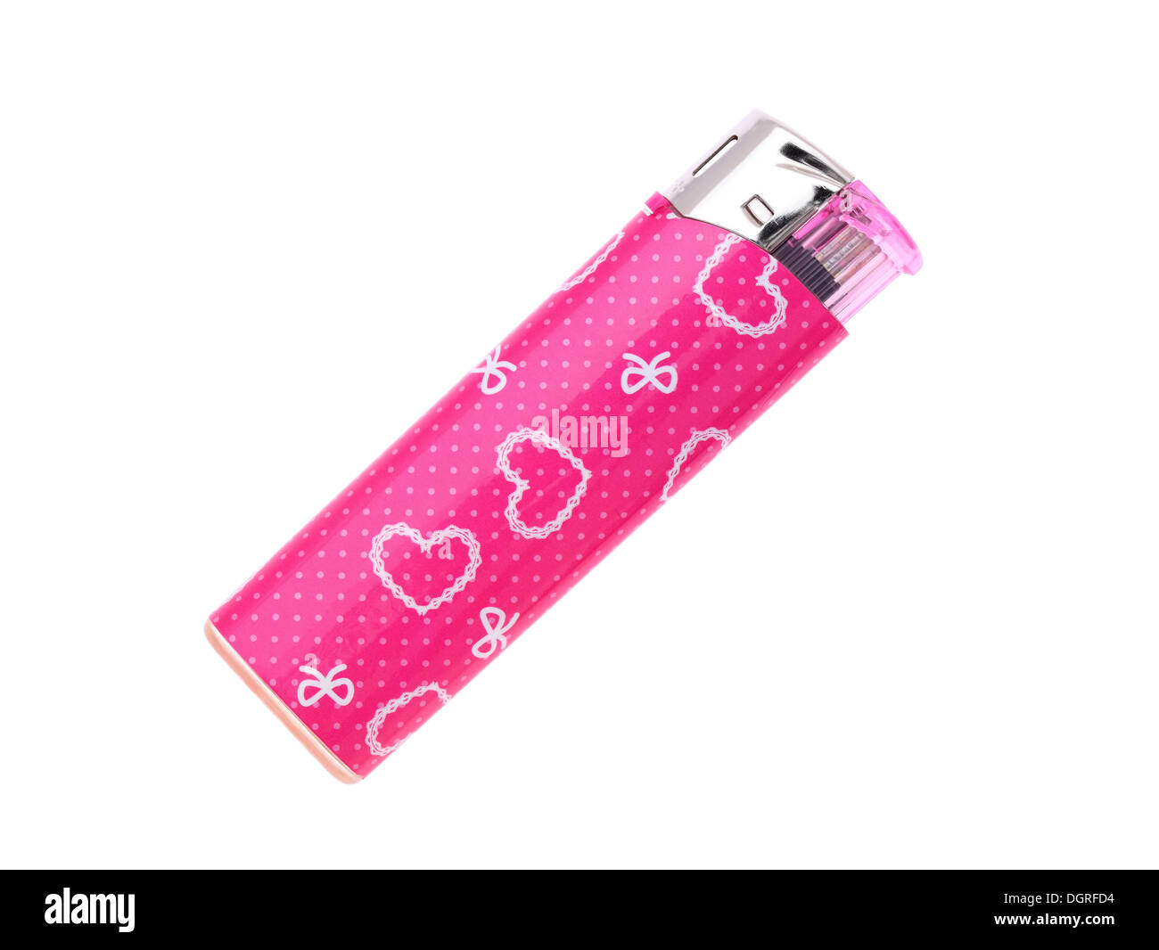 lighter of heart pattern isolated on a white background Stock Photo