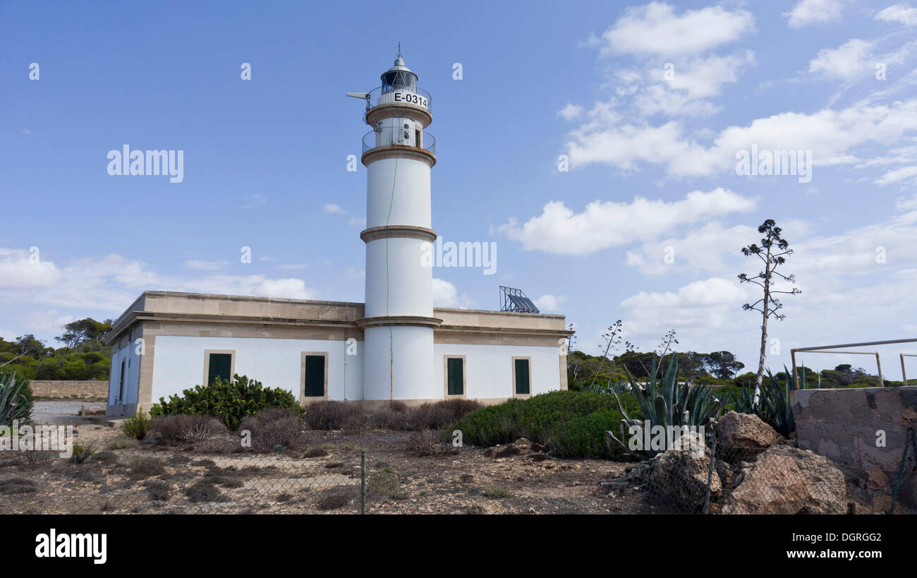 Lighthouse, Cap des Salines, Majorca, Spain, Europe Stock Photo