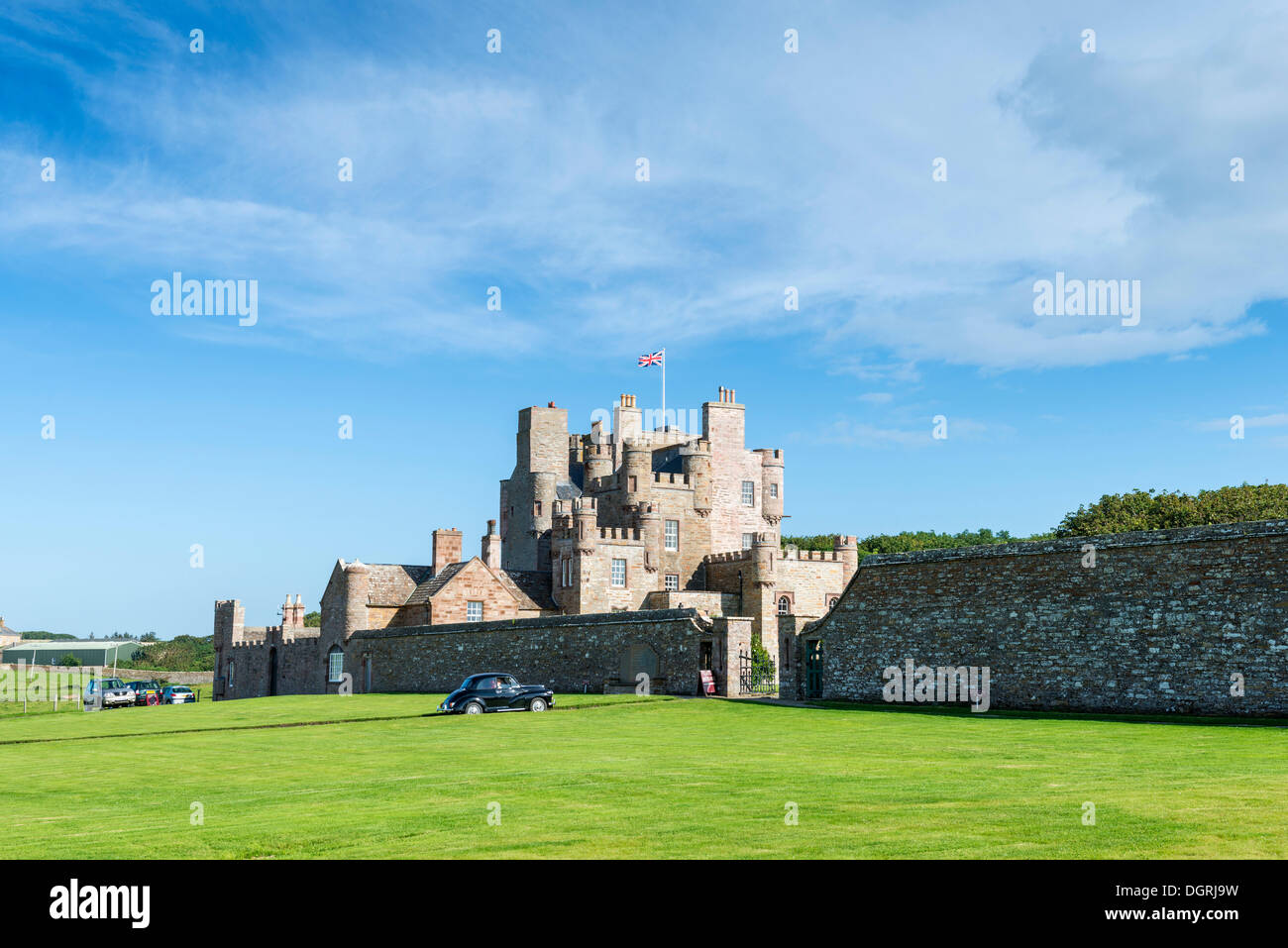 Castle of Mey, formerly Barrogill Castle, a former residence of Queen Mum, Caithness County, Scotland, United Kingdom, Europe Stock Photo