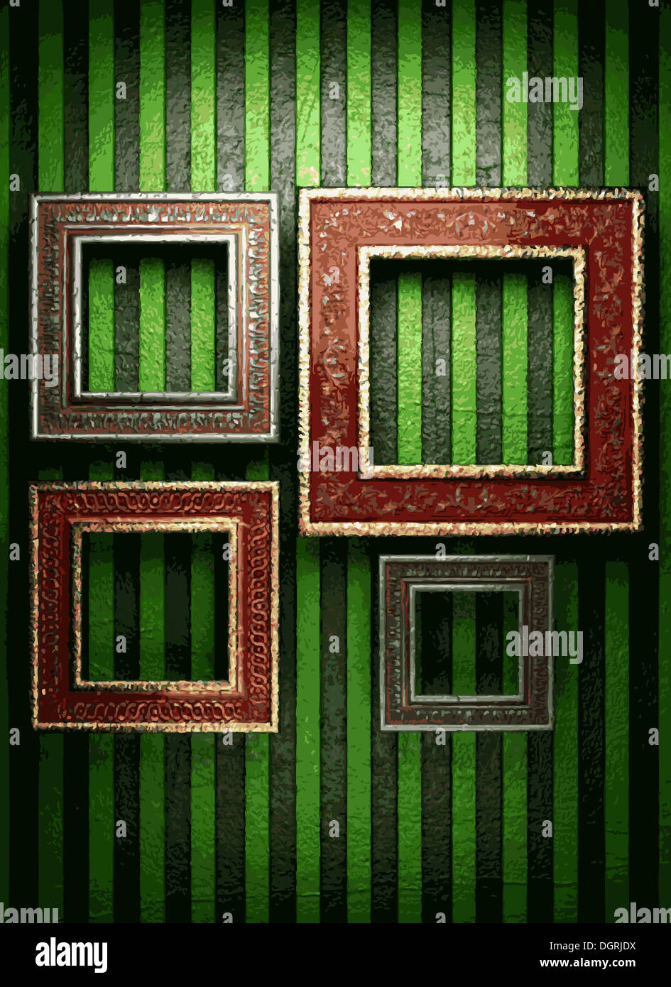 Frames On Wall Stock Photo Alamy