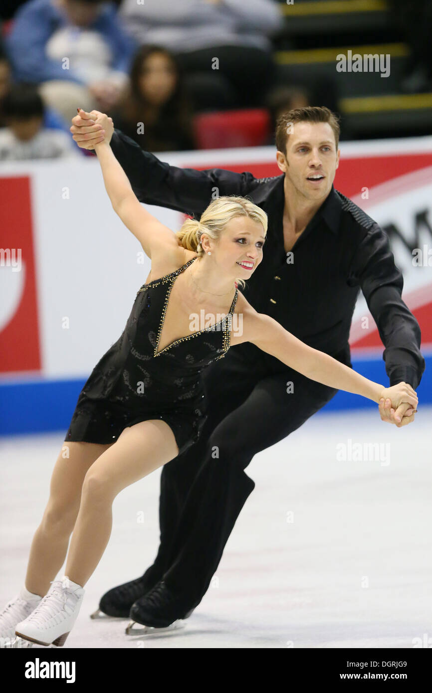 Detroit, Michigan, USA. 20th Oct, 2013. Kirsten Moore-Towers & Dylan Moscovitch (CAN) Figure Skating : ISU Grand Prix of Figure Skating 2013/2014 2013 Hilton HHonors Skate America Pairs Free Skating at Joe Louis Arena in Detroit, Michigan, United States . © YUTAKA/AFLO SPORT/Alamy Live News Stock Photo