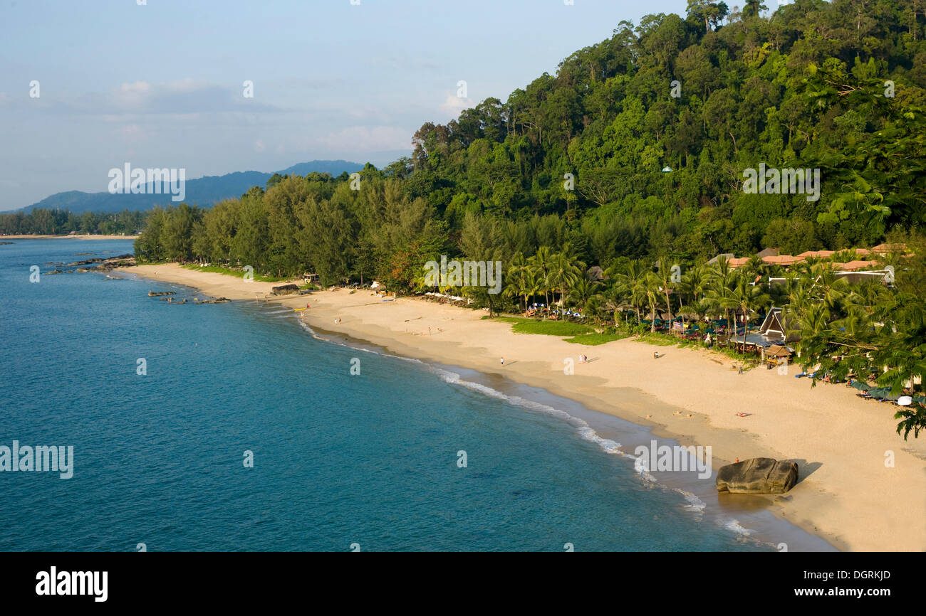 Sandy beach, Hotel The South Sea Resort and La Flora Resort & Spa, Khao Lak, Thailand, Asia Stock Photo