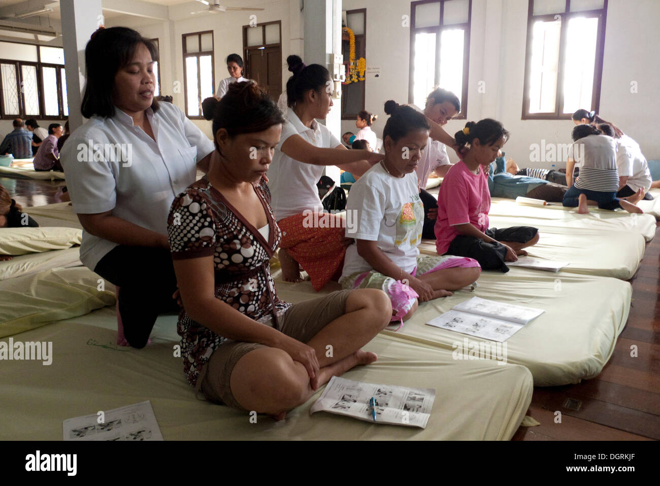 School for traditional Thai massage, Bangkok, Thailand, Asia Stock Photo