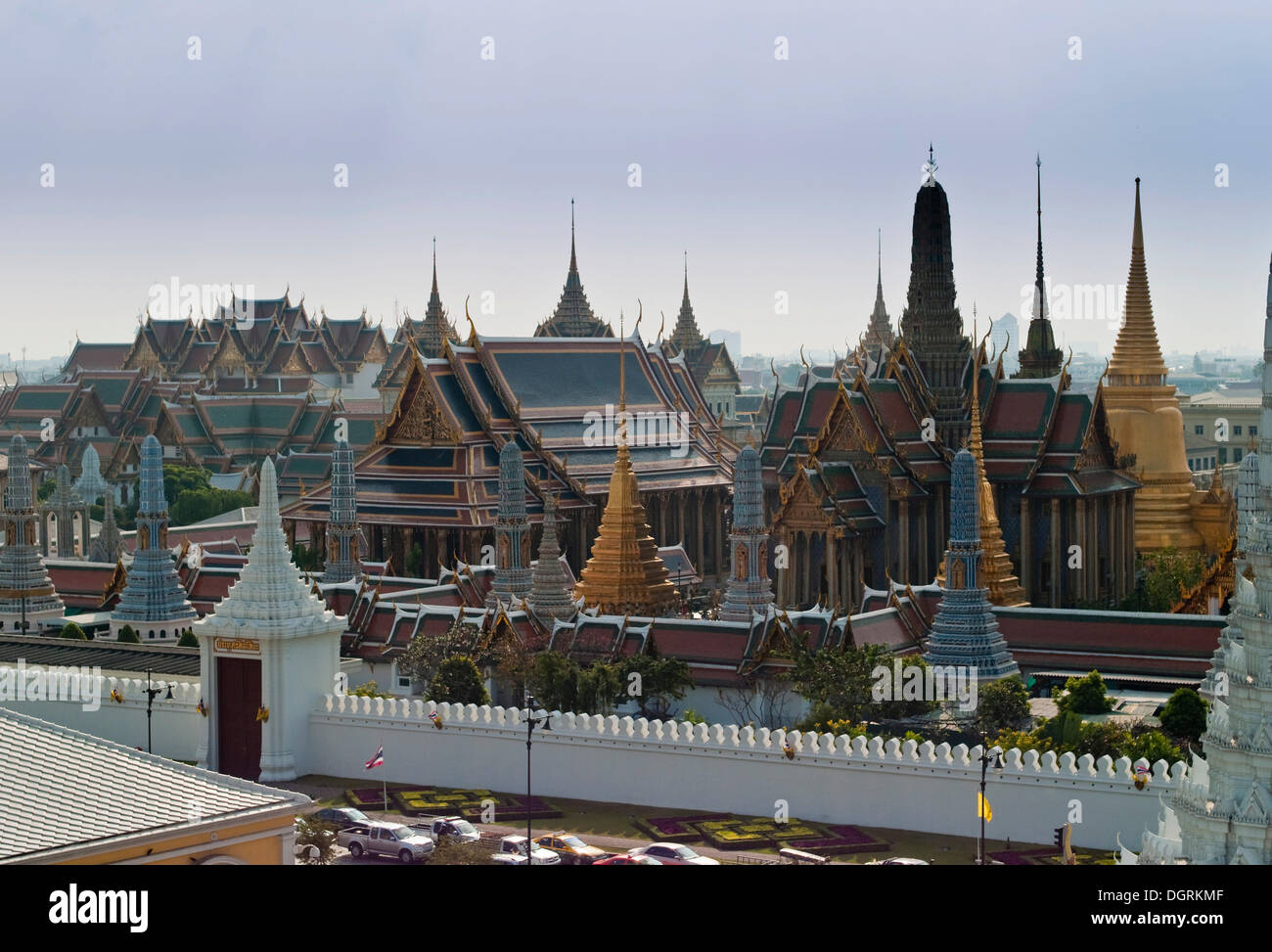 Wat Phra Kaew Temple of the Emerald Buddha, Bangkok, Thailand, Asia Stock Photo