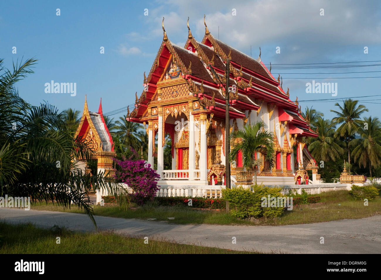 Characteristic Buddhist temple, Khao Lak, Thailand, Asia Stock Photo