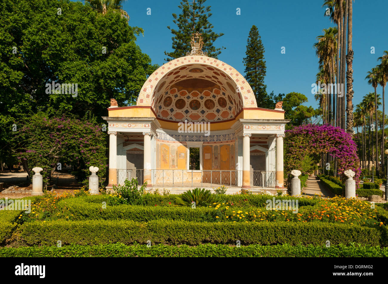 Gardens of Villa Giulia, Palermo, Sicily, Italy Stock Photo