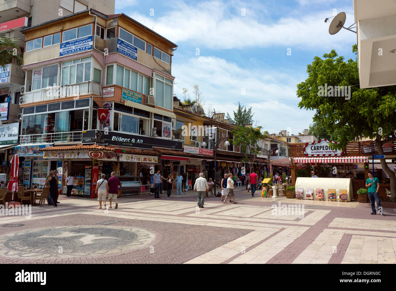 Pedestrian zone in the town centre of Kusadasi, Aydin Province, Turkey,  Asia Stock Photo - Alamy
