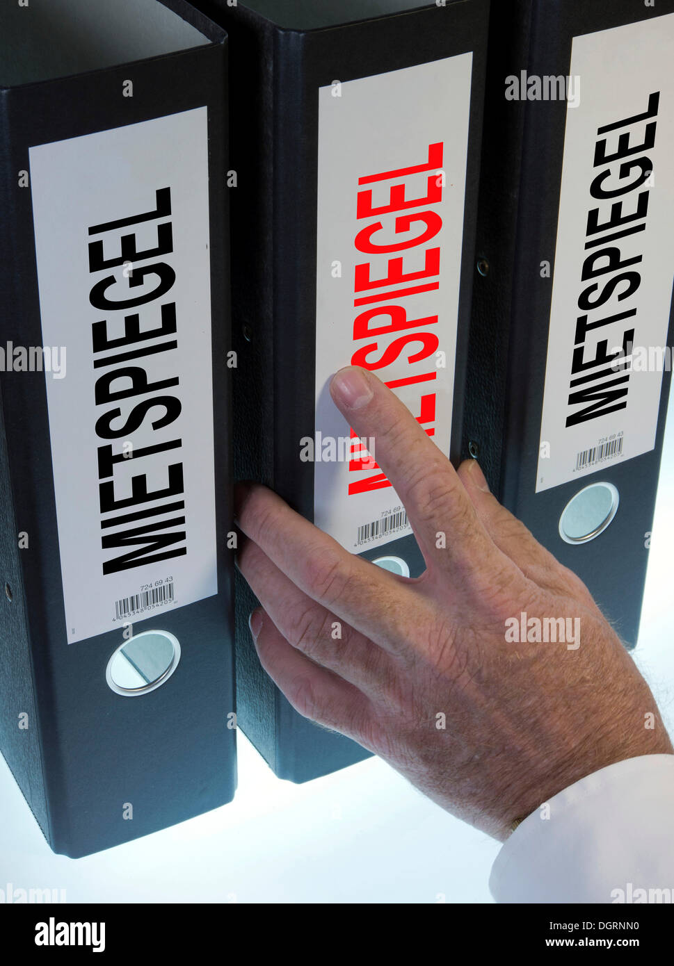Hand pointing file folder labeled hi-res stock photography and images ...