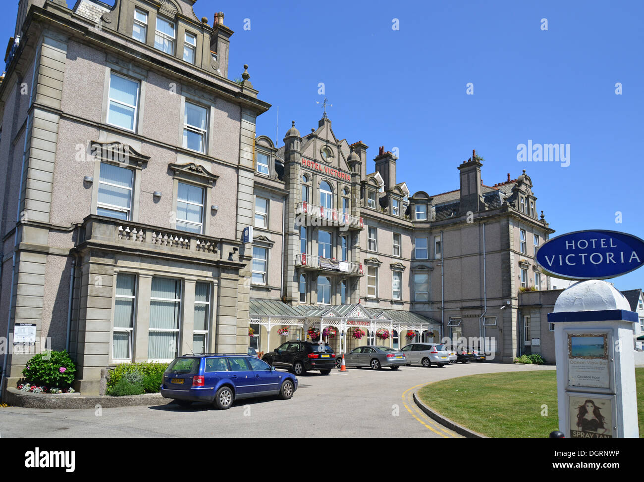 Hotel Victoria, East Street, Newquay, Cornwall, England, United Kingdom Stock Photo