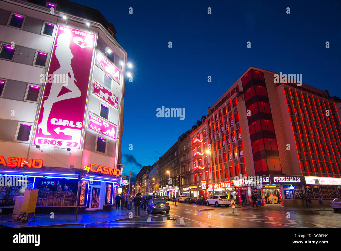 Red light district, Bahnhofsviertel, Frankfurt am Main, Hesse, Germany  Stock Photo - Alamy