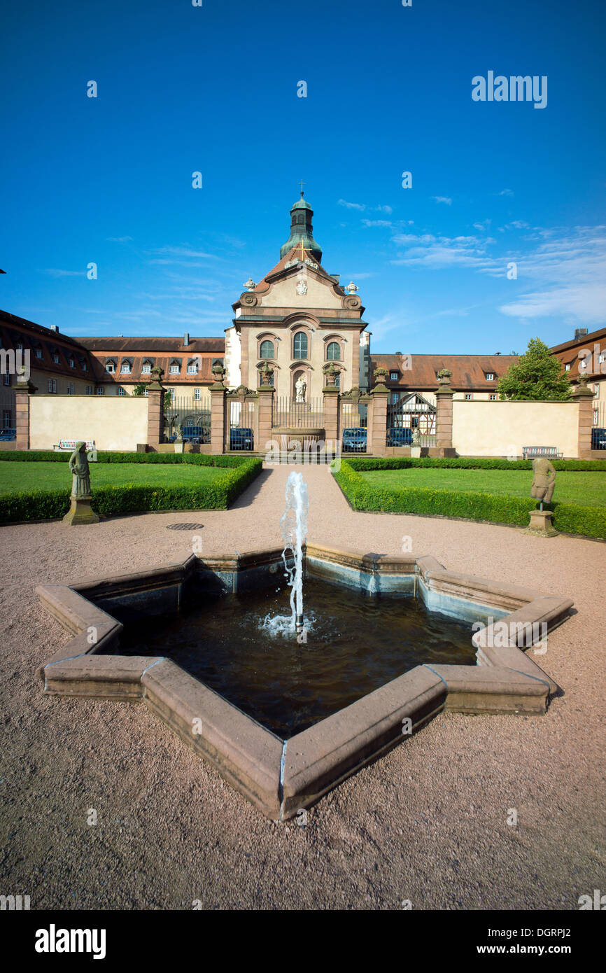 Roman Catholic Parish Church of Johannesberg Priory, a former Benedictine priory, Johannesberg, Fulda, Hesse, Germany Stock Photo