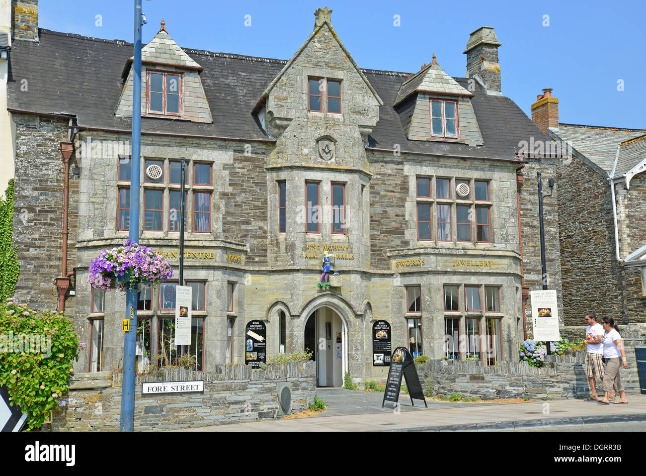'King Arthur's Great Halls' attraction, Fore Street, Tintagel, Cornwall, England, United Kingdom Stock Photo
