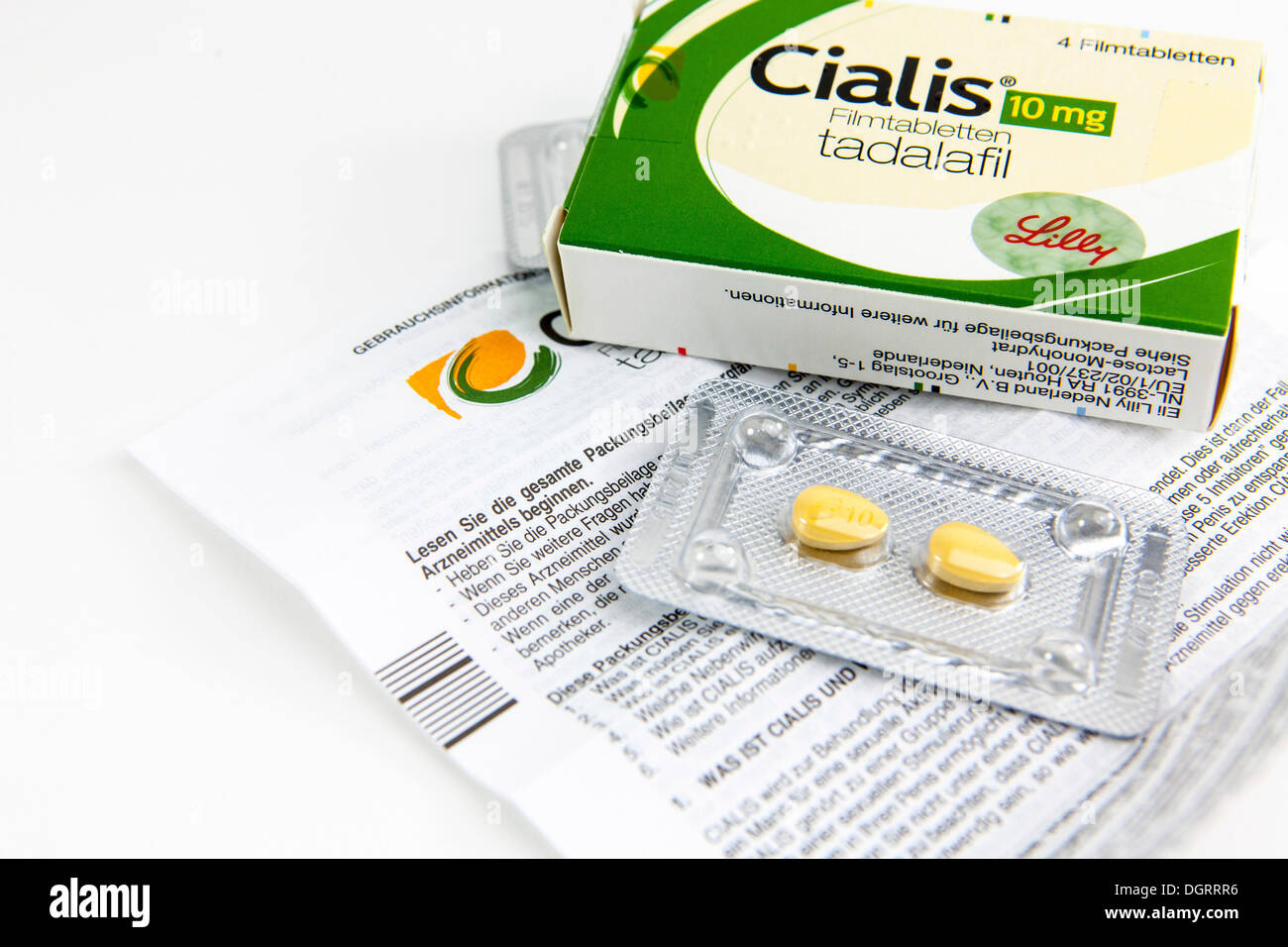 Cialis tablets for increasing virility Stock Photo