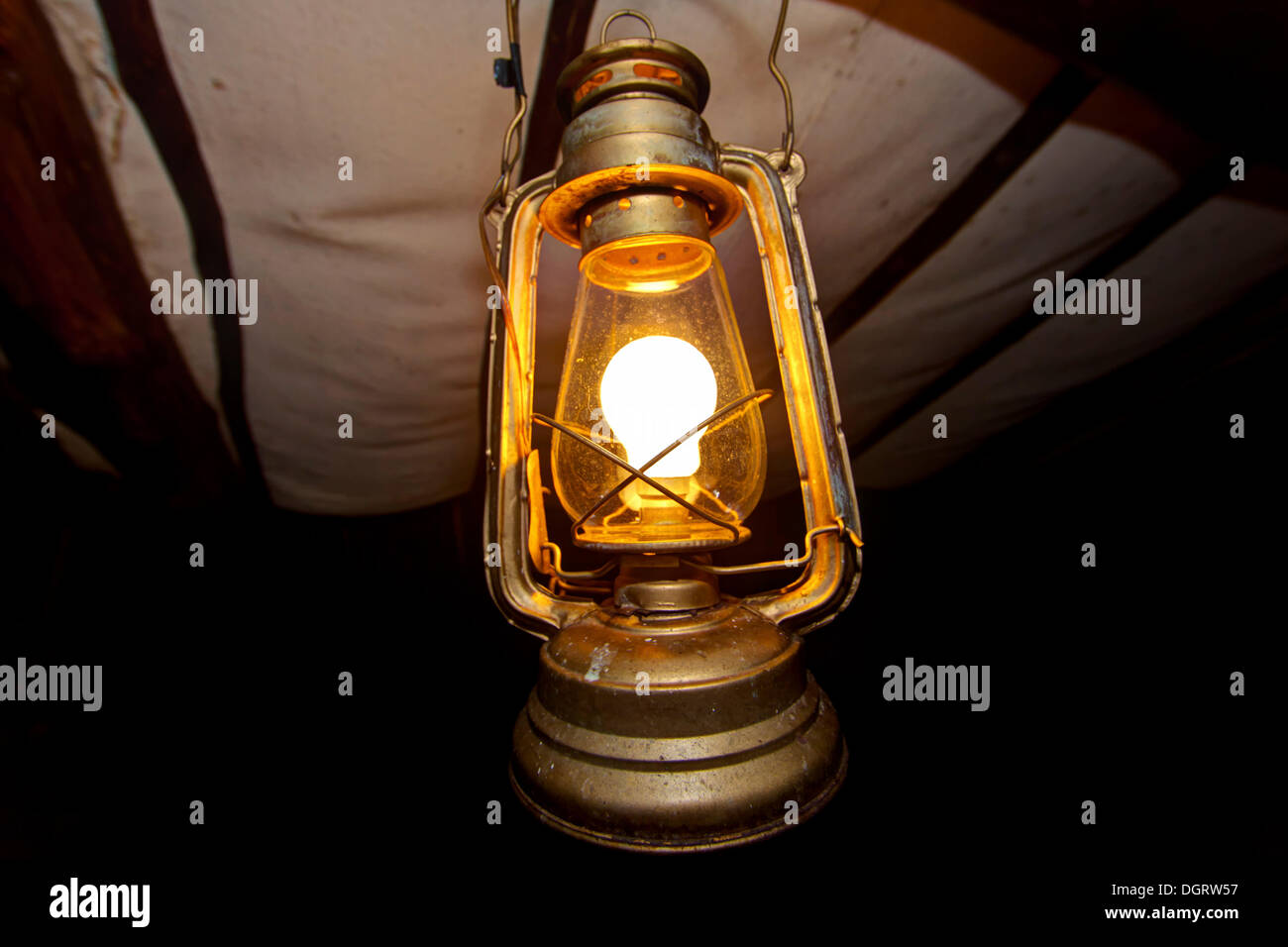 light bulb oil lamp