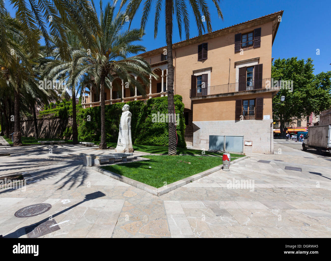 Consulado del Mar, Gothic building from the 15th Century, Museum of Modern and Contemporary Art, Paseo Sagrera Stock Photo