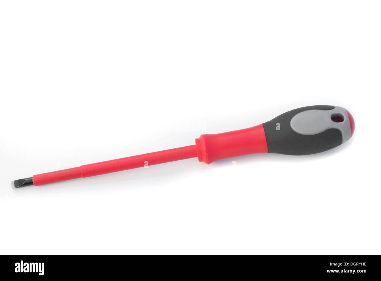 Screwdriver on a white background. Stock Photo