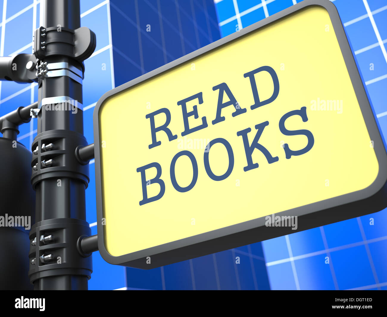 Education Concept. Read Books Sign. Stock Photo