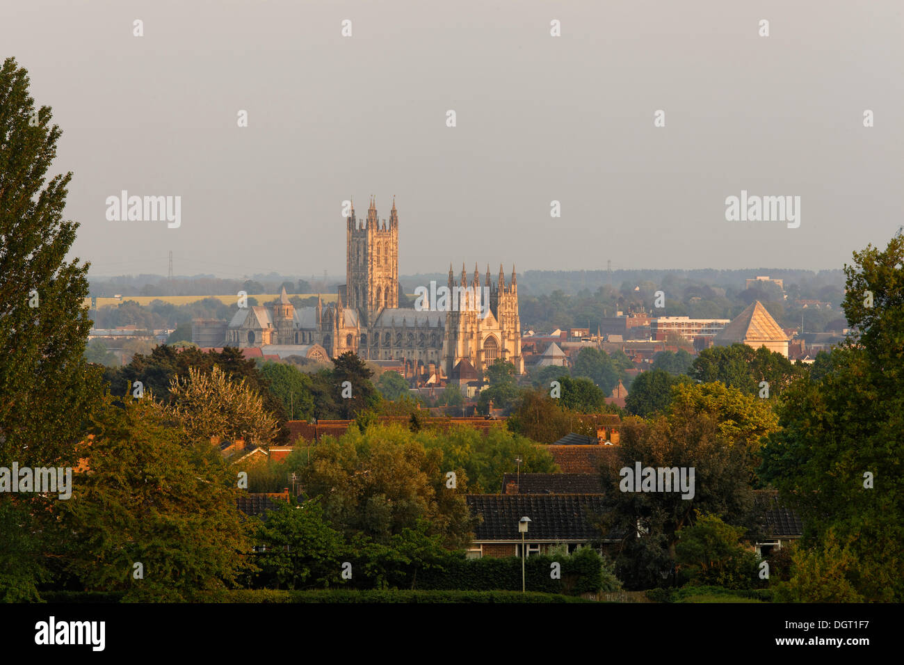 Canterbury Cathedral, evening mood, South East England, administrative county of Kent, England, United Kingdom, Europe Stock Photo