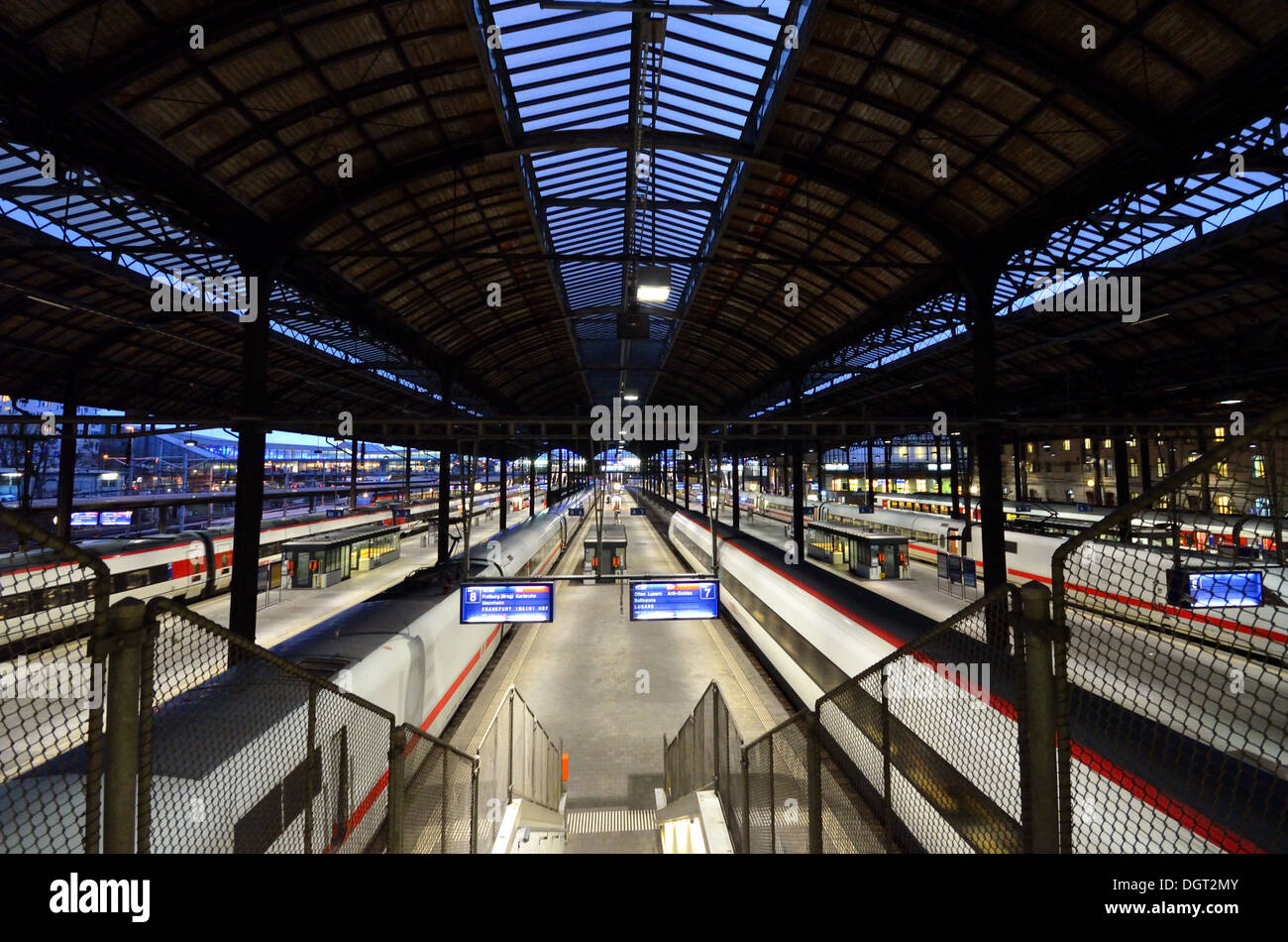 Train station in Basel, Switzerland Stock Photo Alamy