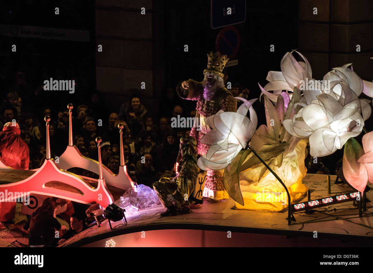 Three Kings Parade in Barcelona 2013. Spain Stock Photo Alamy