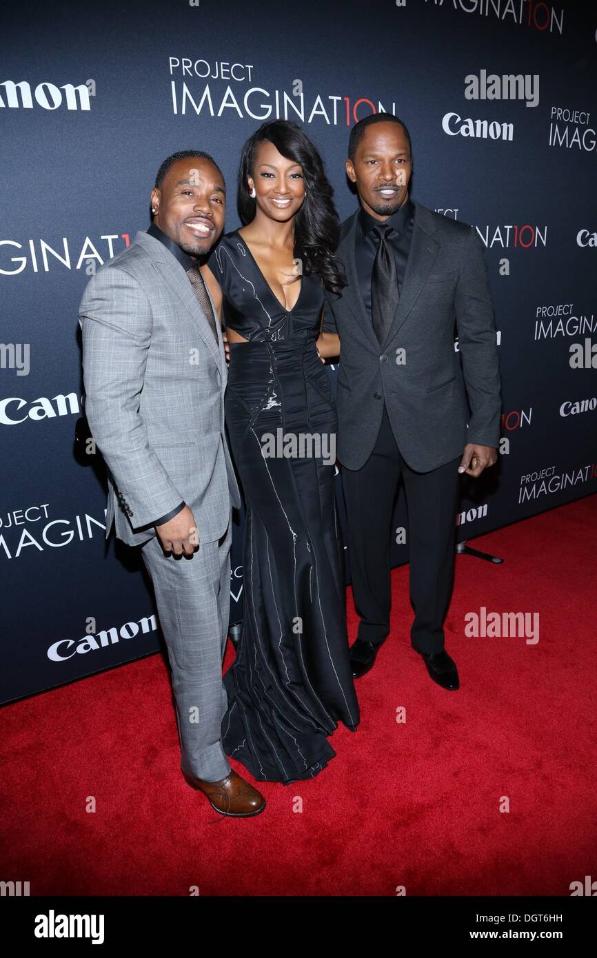 New York, NY, USA. 24th Oct, 2013. Tyrin Turner, Nichole Galicia, Jamie Foxx at arrivals for