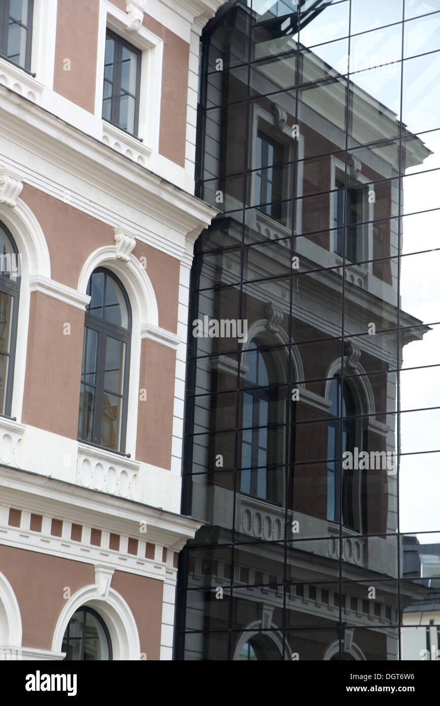 corner of old and new buildings Stock Photo - Alamy