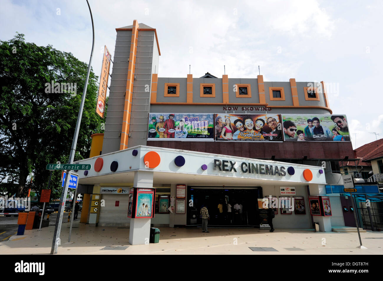 Rex Movies at MacKenzie Road, cinema in the Indian district, Little