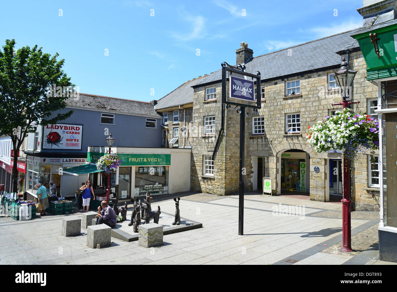 Halifax Bank, Fore Street, Redruth, Cornwall, England, United Kingdom