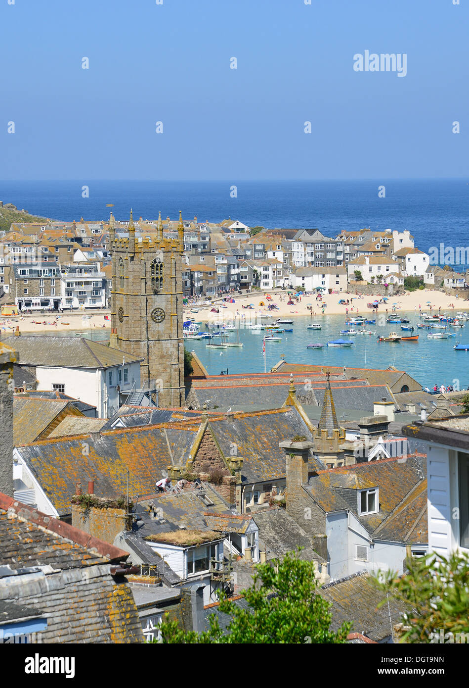 St Ives Harbour, St Ives, Cornwall, England, United Kingdom Stock Photo