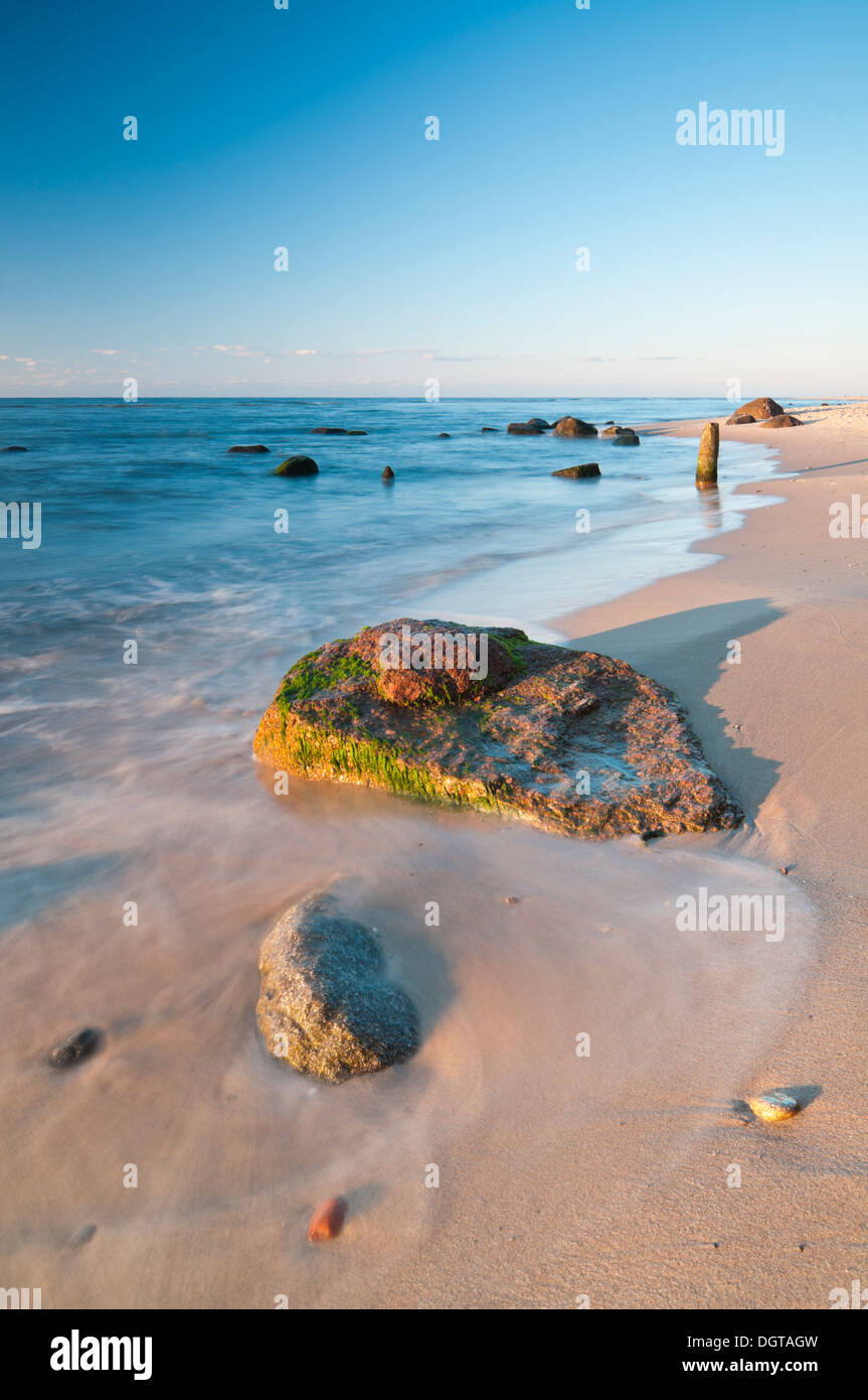 Baltic Sea shore a few minutes before sunset Stock Photo
