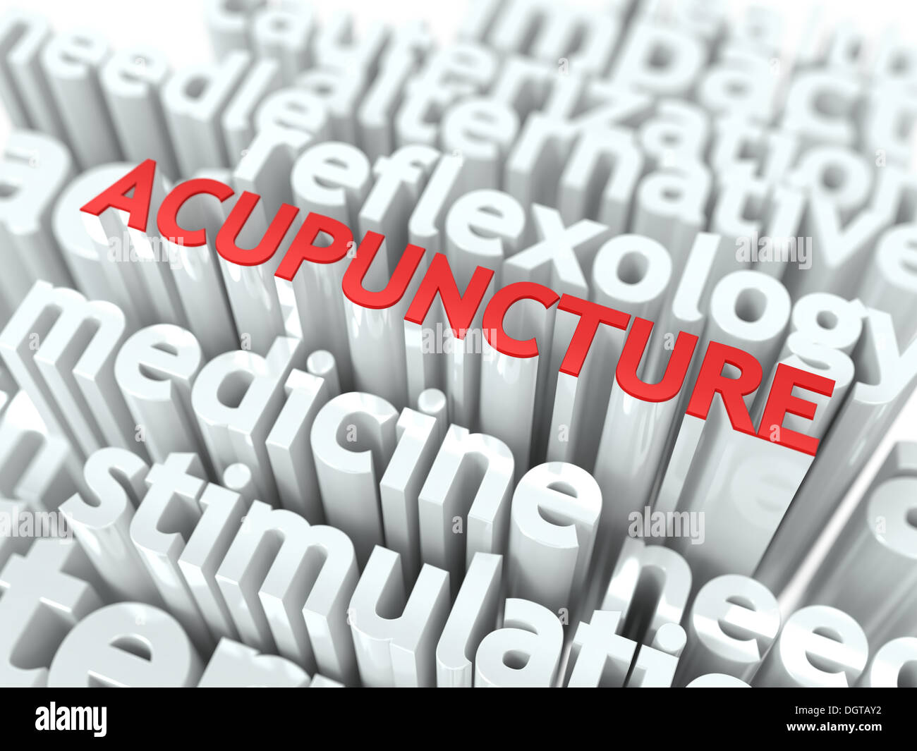 Acupuncture. The Wordcloud Medical Concept Stock Photo Alamy