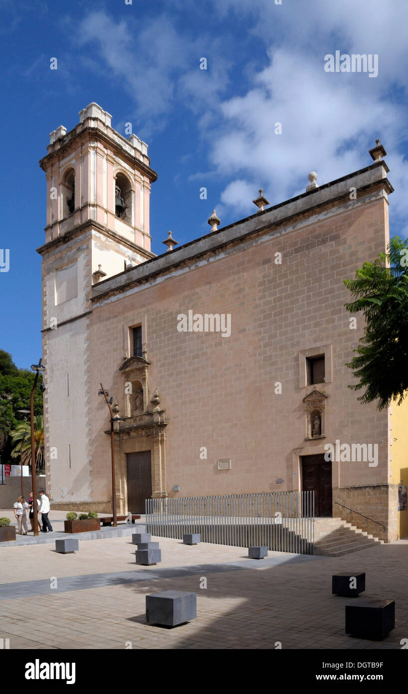 Iglesia de la Asuncion church, Denia, Costa Blanca, Spain, Europe Stock Photo