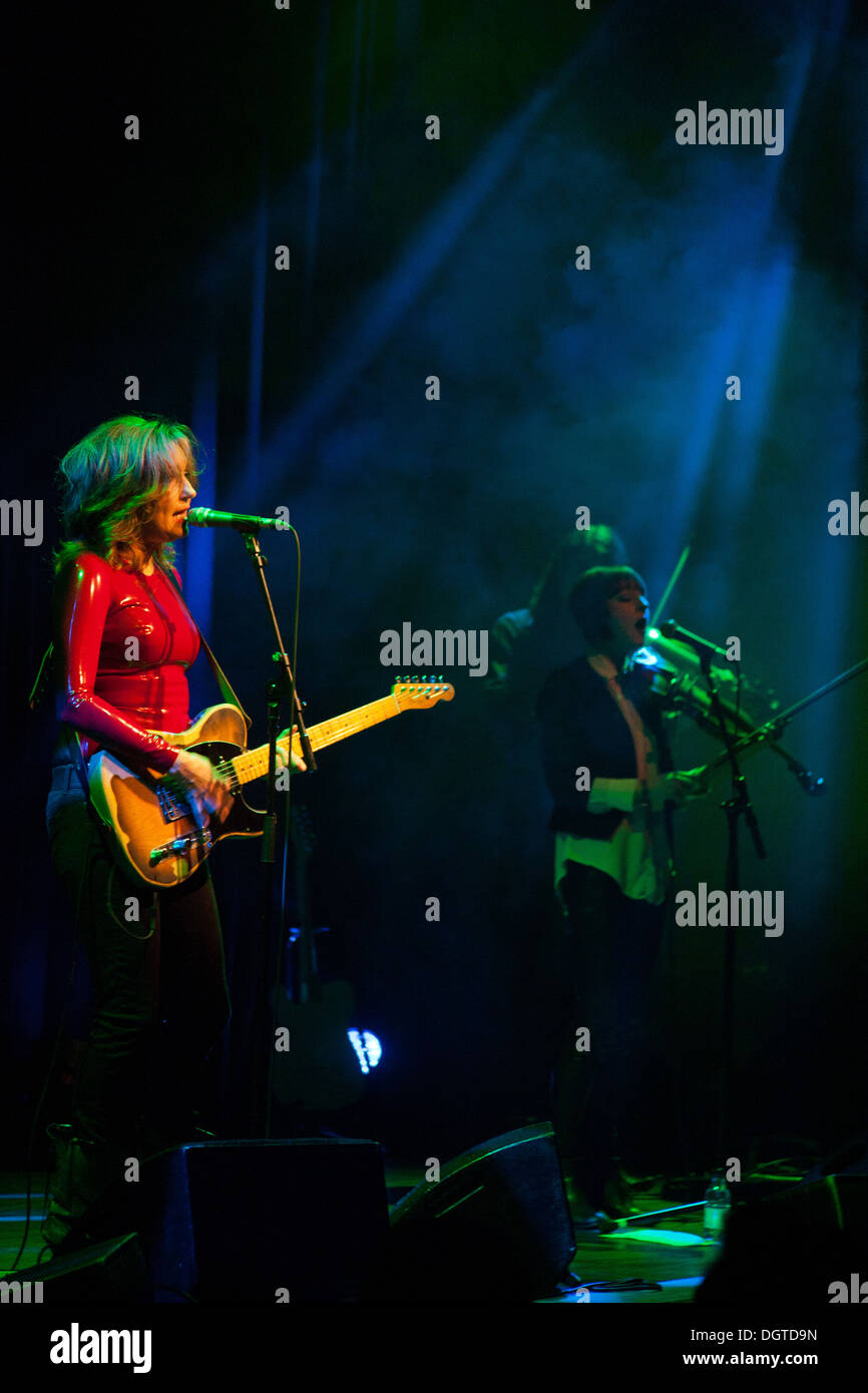 Viv Albertine in concert at the Queen Elizabeth Hall, the Purcell Room. Stock Photo