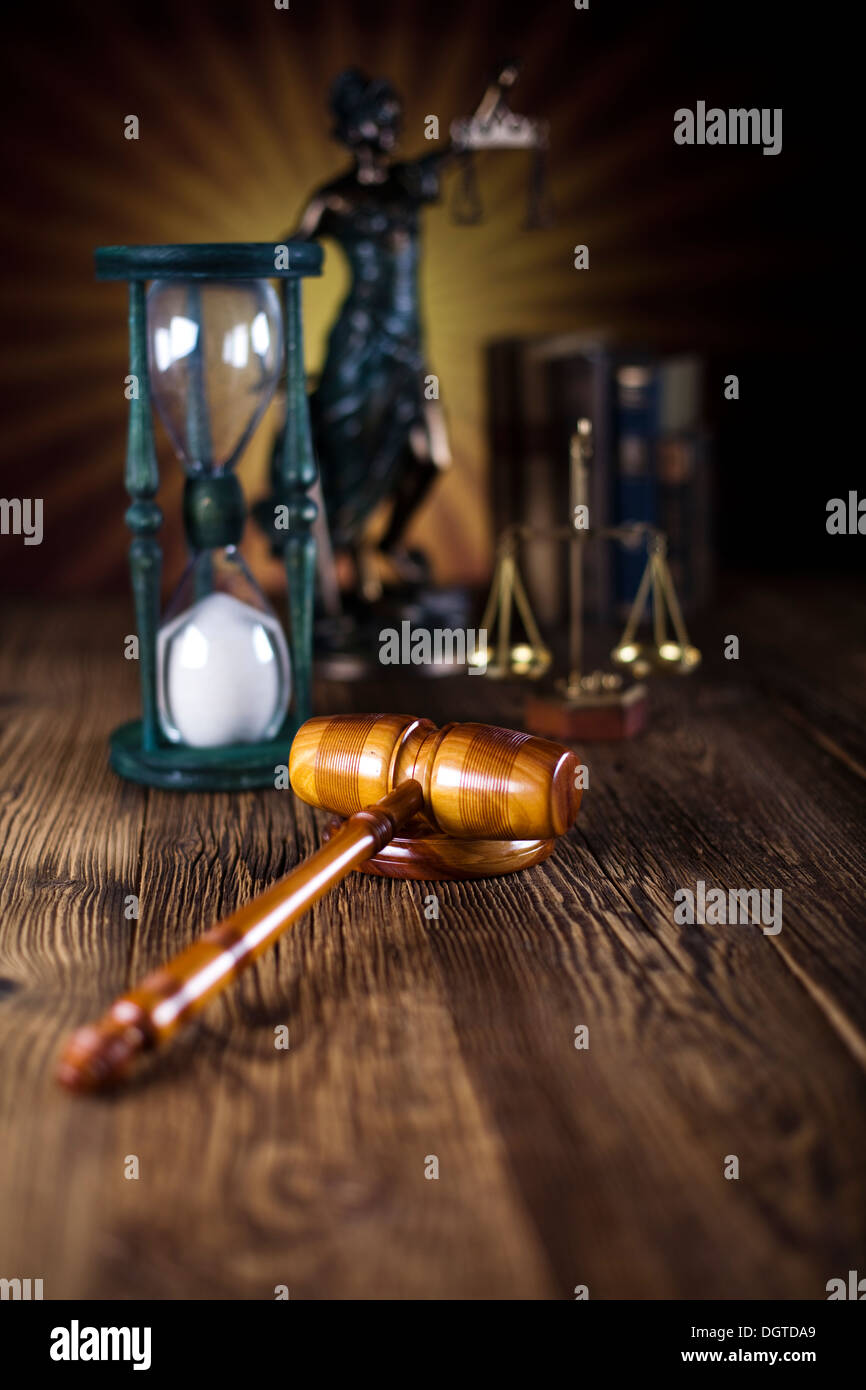 Antique statue of justice, law Stock Photo Alamy