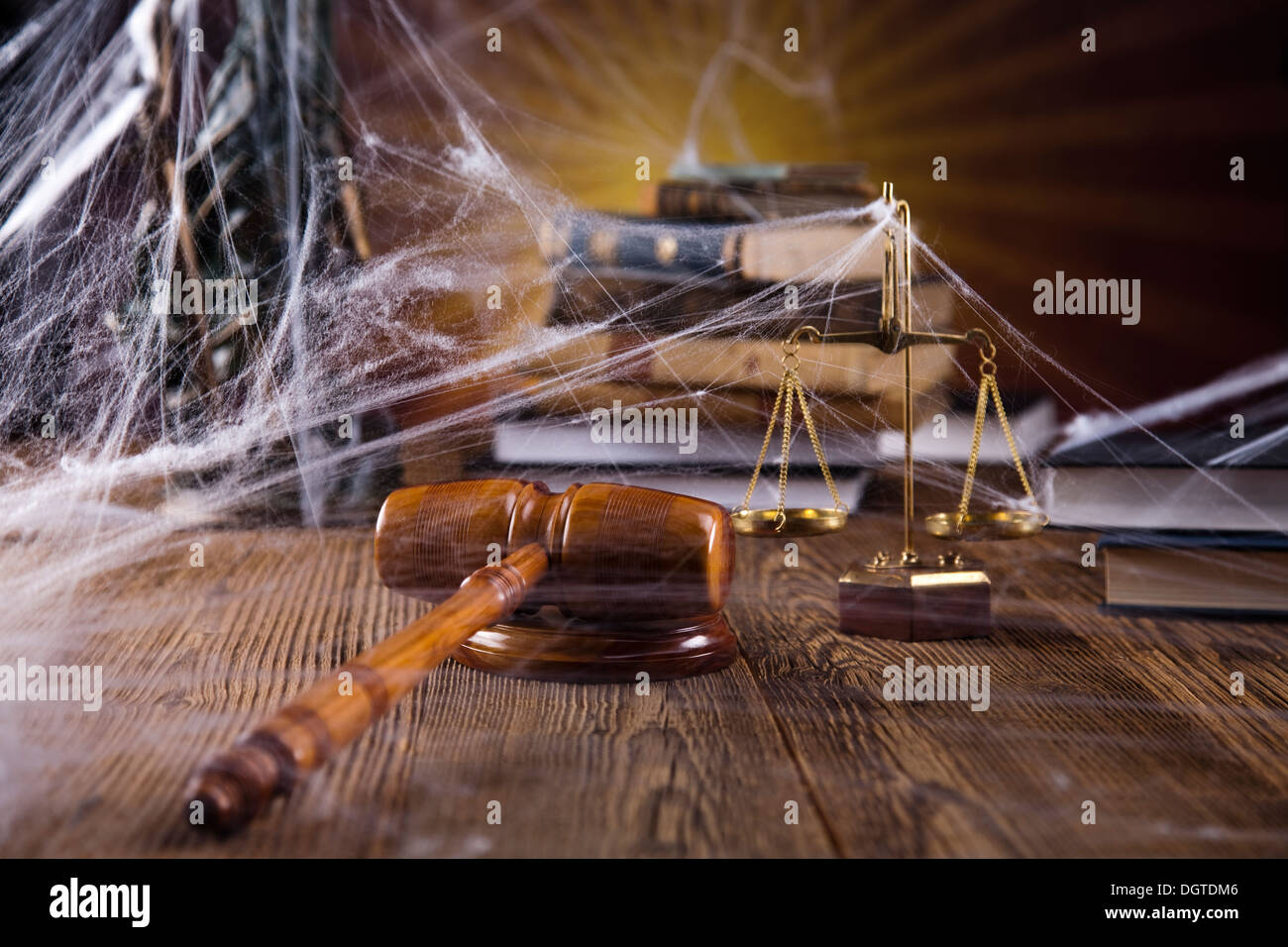 Scales of justice, gavel and law book Stock Photo Alamy