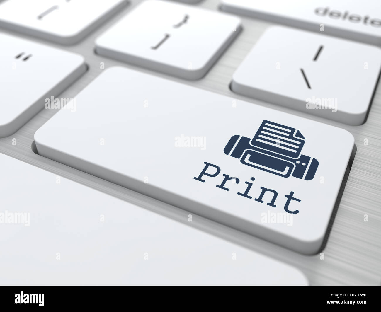 Print button keyboard hi-res stock photography and images - Alamy